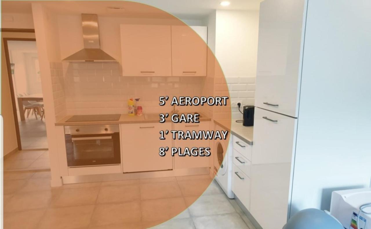 Appartements Renove 2023 Proche Aeroport 5Min, Gare Sncf 2 Min, Tramway Au Pied De L'Immeuble , Parking Possible, Renovated Apartments 2023 Near The Airport 5 Min, Train Station 2 Min, Tram Next To The Building 1 Min, Parking Possible Niza Exterior foto